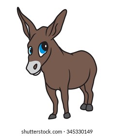 donkey cartoon vector