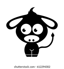 donkey character isolated icon