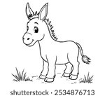 Donkey Coloring Pages For Kids