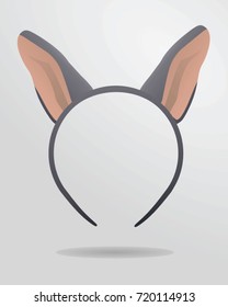 Donkey Ears Mask. Vector Illustration