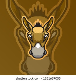 Donkey Esport Logo Animal Illustration