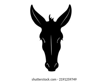 Donkey Face In Black Color