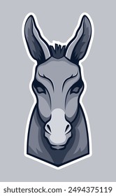 Donkey head. Mascot esports logo.