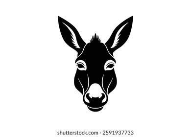 A donkey head vector illustration 