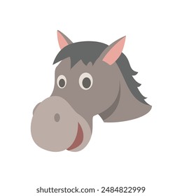 Donkey Head Vector Illustration Graphic Design