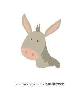 Donkey Head Vector Illustration Graphic Design