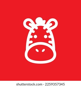 Donkey icon, common graphic resources, vector illustration.