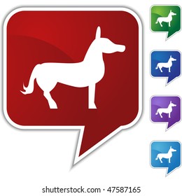 Donkey icon isolated on a white background.