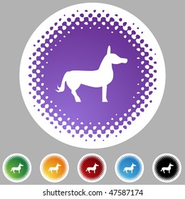 Icono de burro aislado en un fondo blanco.