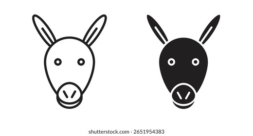 Donkey icon. modern vector symbols set