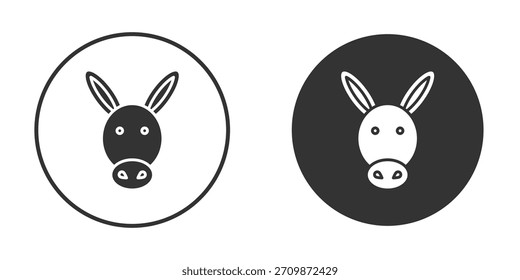 Donkey icon signs pack. Vector symbols for graphic designs