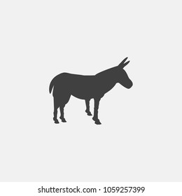donkey icon vector, illustration.