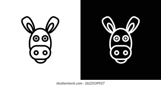 Ícone burro ilustração vetorial EPS