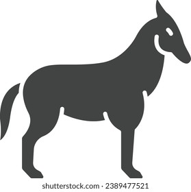 Donkey icon vector image. Suitable for mobile application web application and print media.