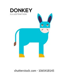 Donkey icon vector. Donkey sign on white background. Donkey icon for web and app
