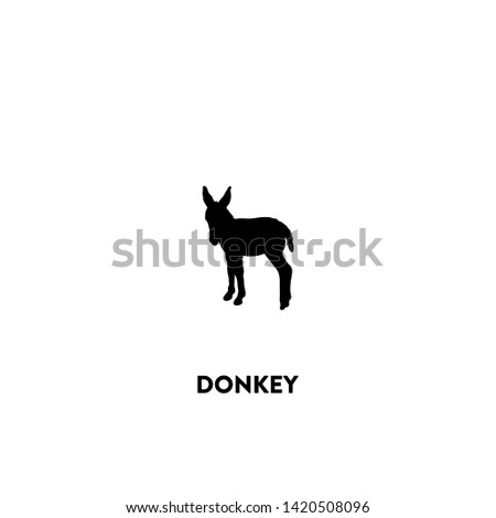 donkey icon vector. donkey sign on white background. donkey icon for web and app