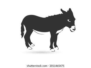 Donkey Icon, Vector, Silhouette wildlife design