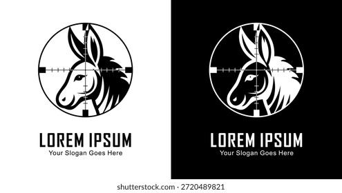 Esel Logo Design, das in der Aufnahme ist