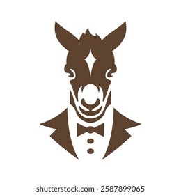 Donkey logo icon design template