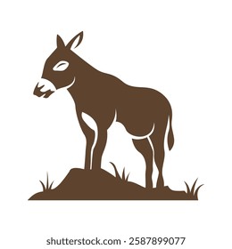 Donkey logo icon design template