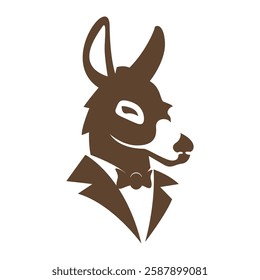 Donkey logo icon design template