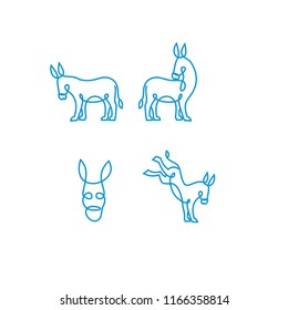 donkey logo icon designs