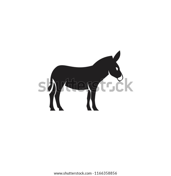 Donkey Logo Icon Designs Stock Vector (Royalty Free) 1166358856