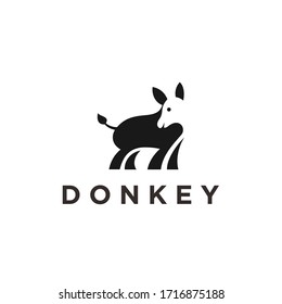 donkey logo icon vector designs