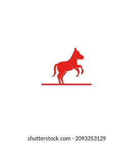 Donkey Logo Simple Modern Design Logo Vector and Stock Images  