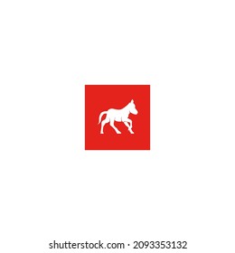 Donkey Logo Simple Modern Design Logo Vector and Stock Images  