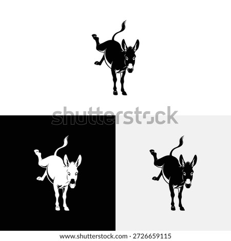 donkey logo vector icon illustration