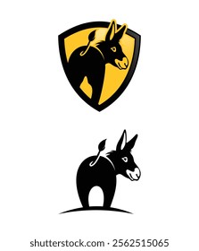 Donkey mascot design is suitable for a clothing brand or anything else