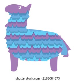 Donkey pinata icon cartoon vector. Mexico holiday. Mexican party