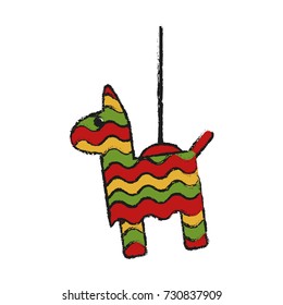 Donkey pinata isolated