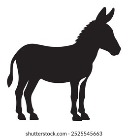 A ilustração do vetor da silhueta do burro.