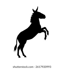 Donkey silhouette – vector illustration