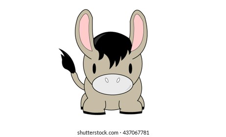 Donkey Vector Stock Vector (Royalty Free) 437067781