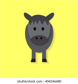 donkey vector cartoon