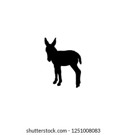 donkey vector icon. donkey sign on white background. donkey icon for web and app