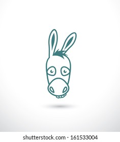 Donkey - vector illustration