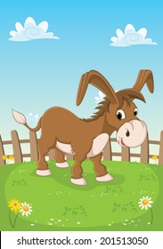 Donkey Vector Illustration