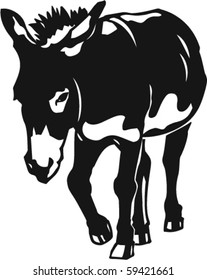 Donkey Vector Illustration