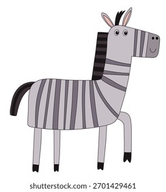 A donkey walking on white background