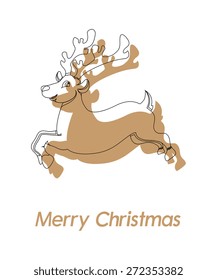 Donner Christmas Reindeer Greeting Design