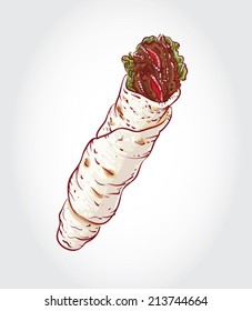 Donner Kebab Wrap