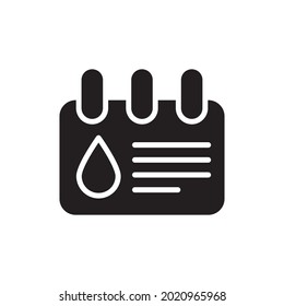 Donor Card Filled Icon Vector Illustration