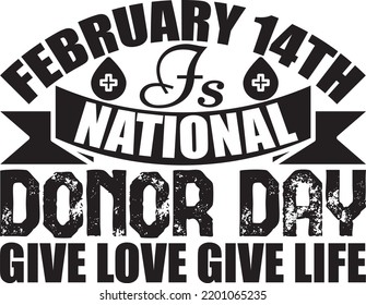 Donor Day  T Shirt Design