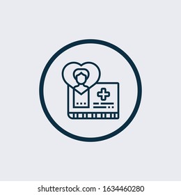 Donor Id card vector icon. filled flat sign for mobile concept and web design. donor identification card simple solid icon. Symbol, logo illustration. Pixel perfect vector graphics