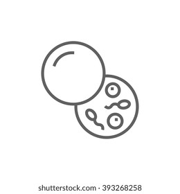 Donor Sperm Line Icon.