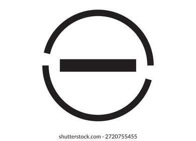 botão do ícone do tipo não incomodar, ícone do logotipo Não incomodar.